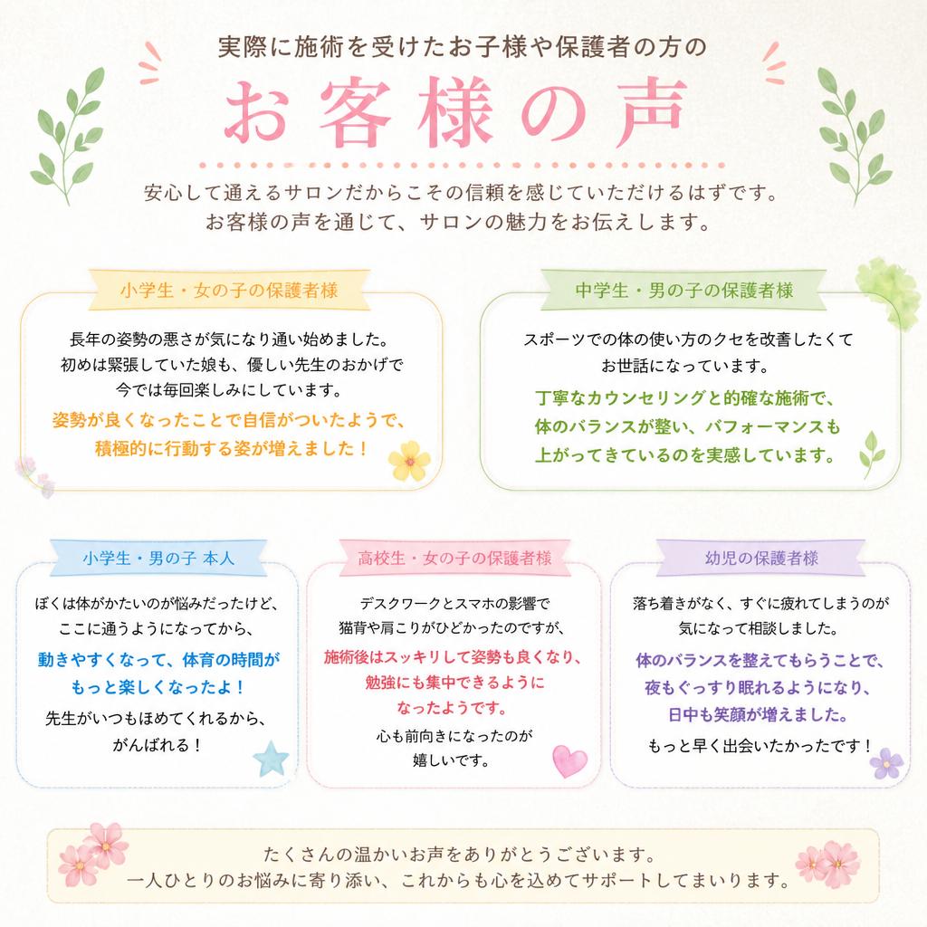 お客様の声を紹介
