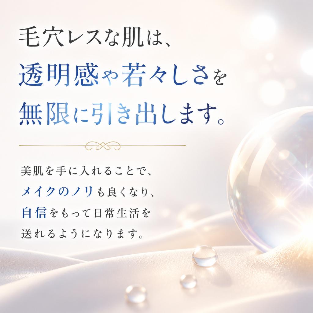 毛穴ケアで手に入る美肌のメリット