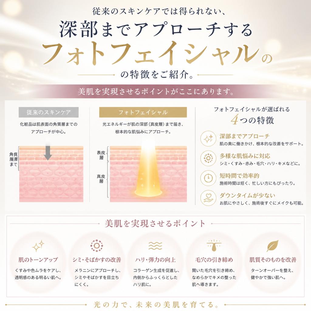 他のスキンケアとの違い