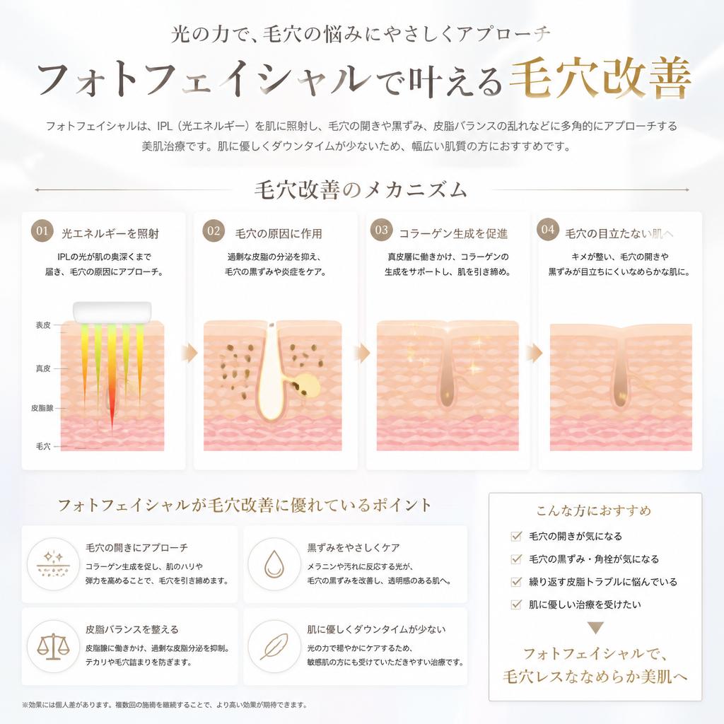 毛穴の悩みを解決する力
