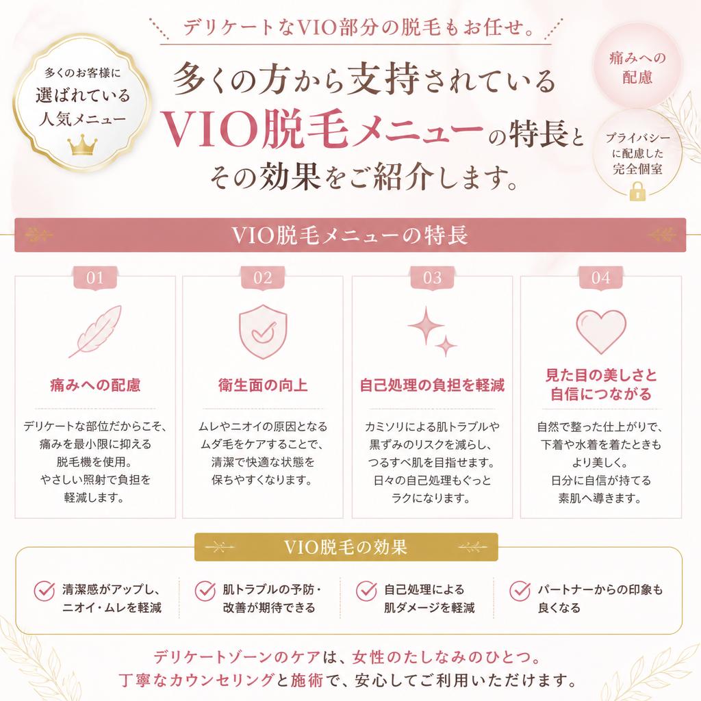 大人気のVIO脱毛