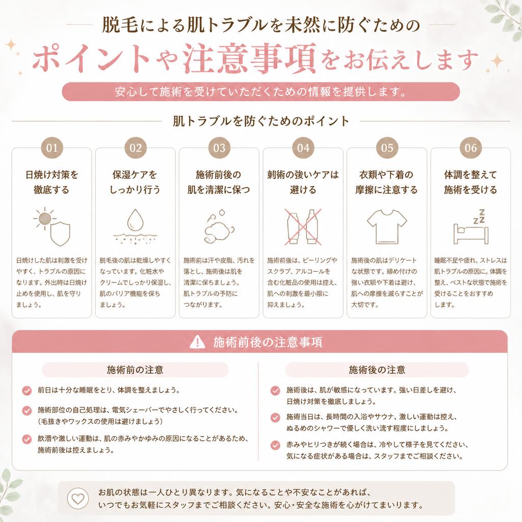 肌トラブルのリスクと回避法