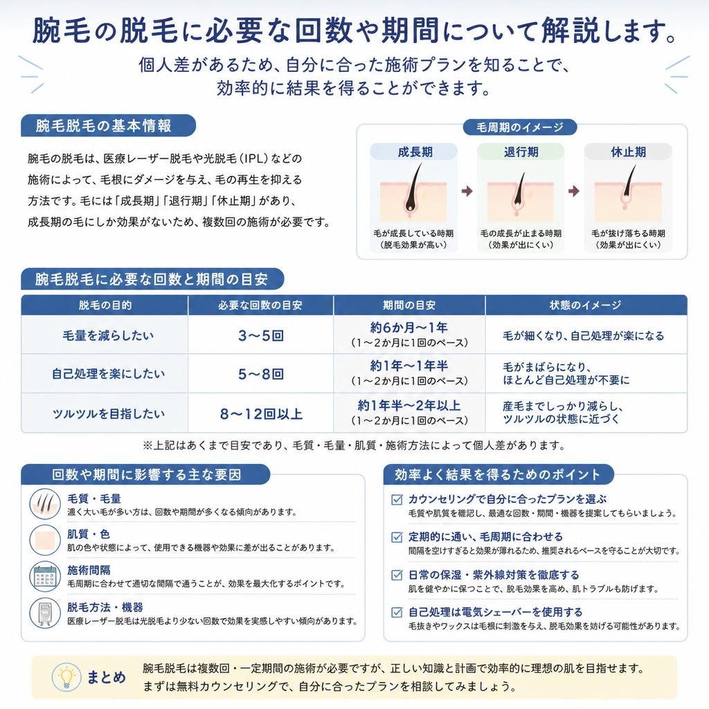 必要な施術回数は？