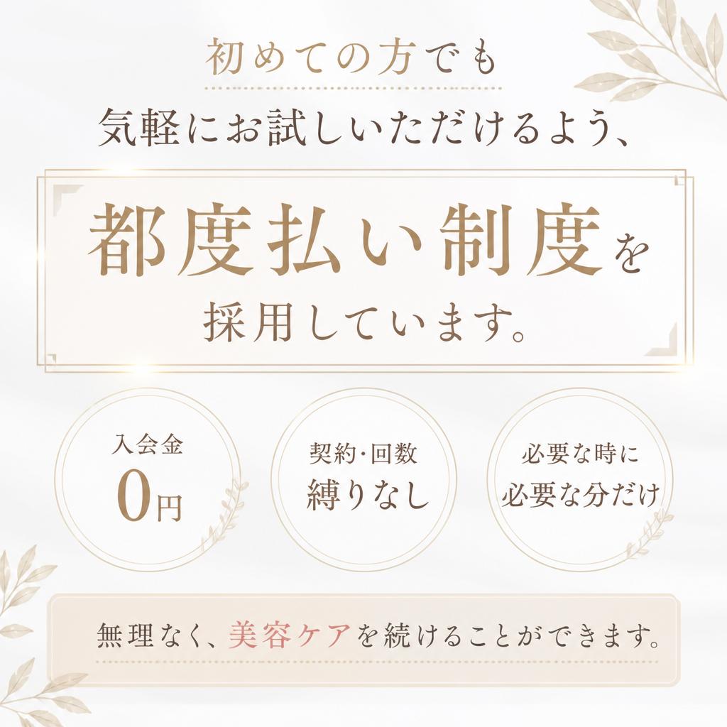 都度払い制度の導入