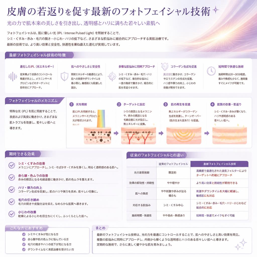 2. フォトフェイシャルで目指す美肌