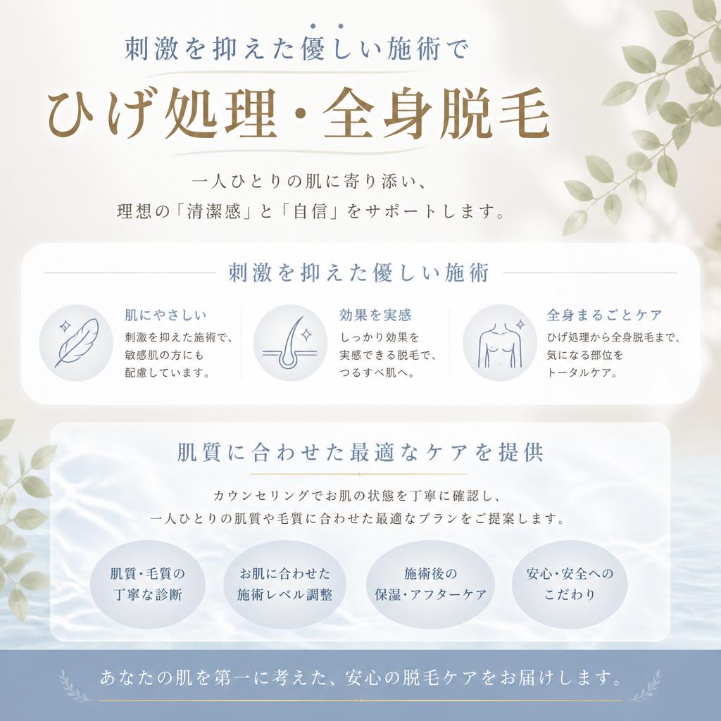 こだわりの施術内容