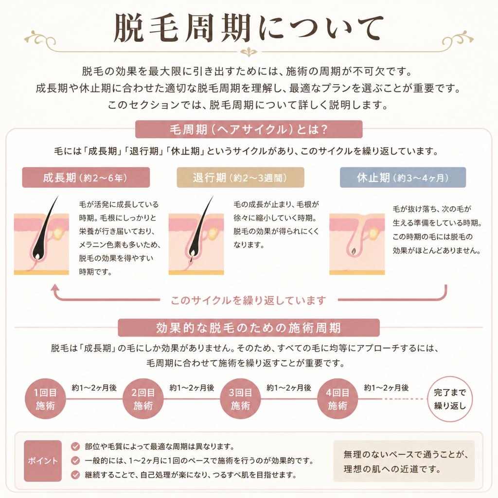 脱毛周期の基本を理解しよう