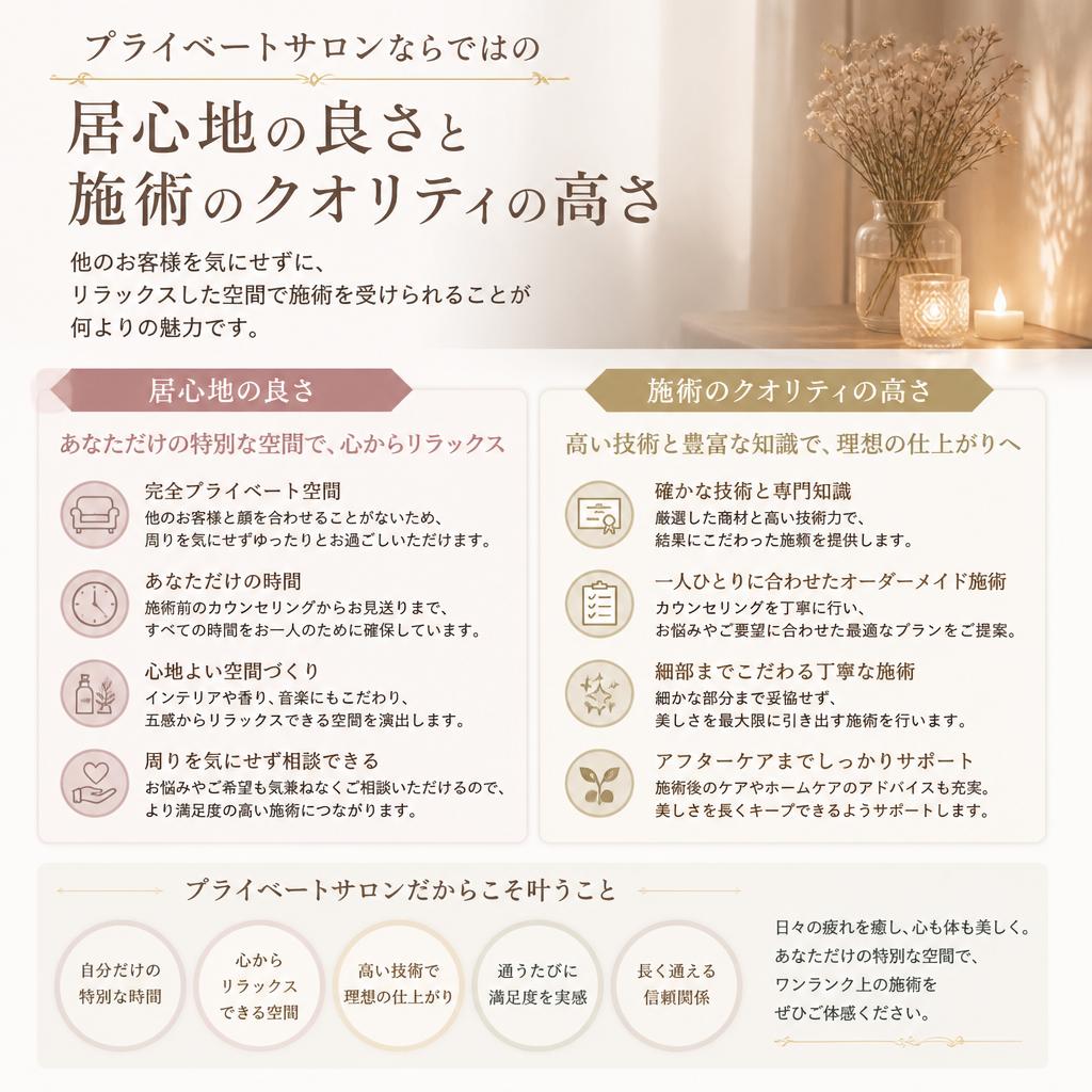 プライベートサロンの特徴