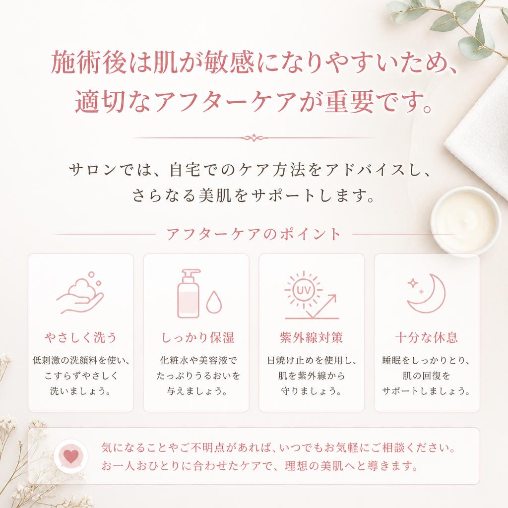 施術後のケア