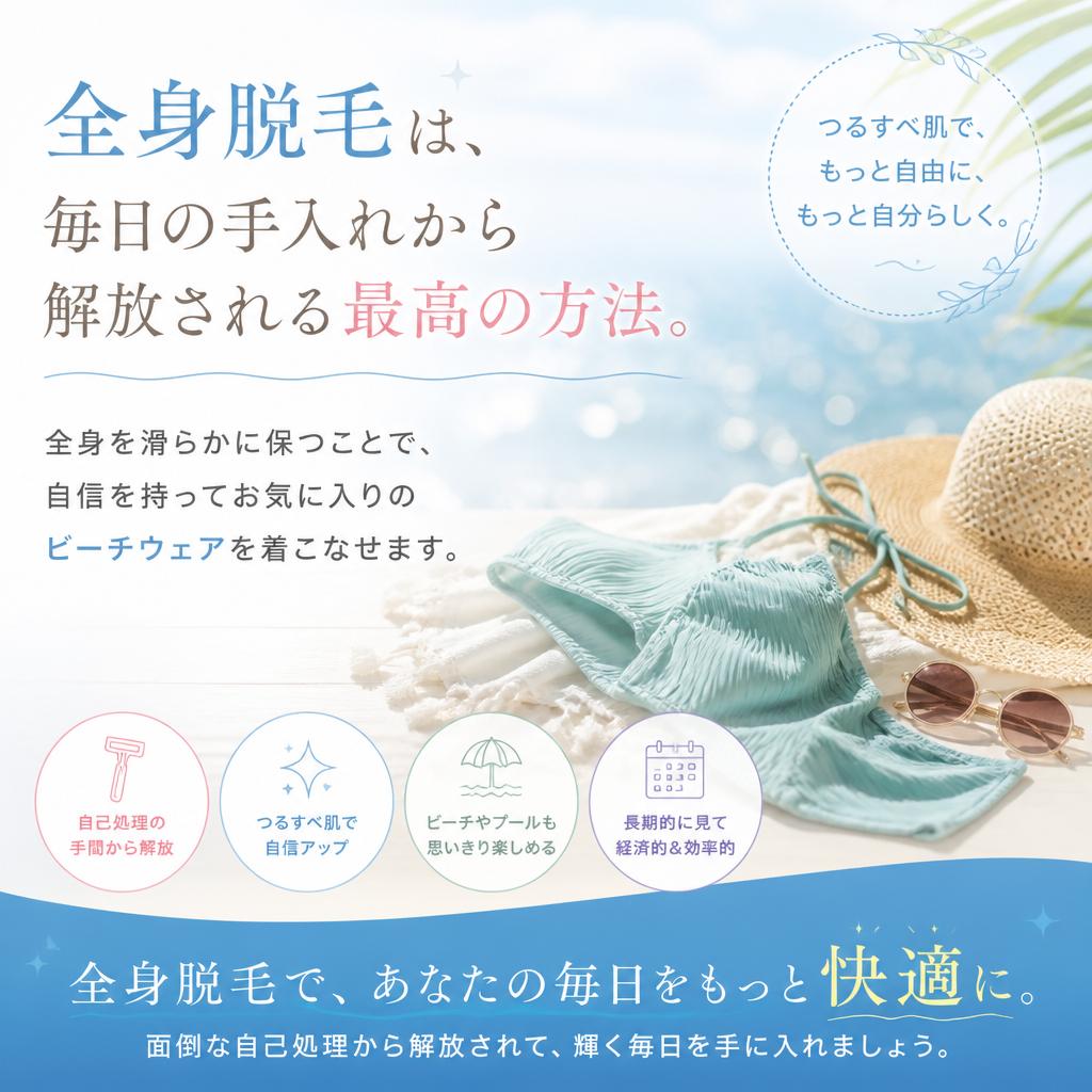 全身脱毛の魅力