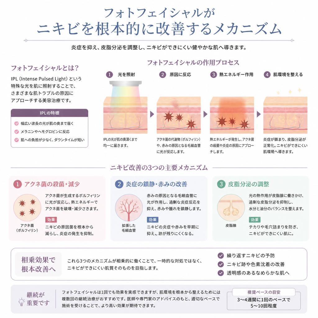 2. ニキビ治療のメカニズム