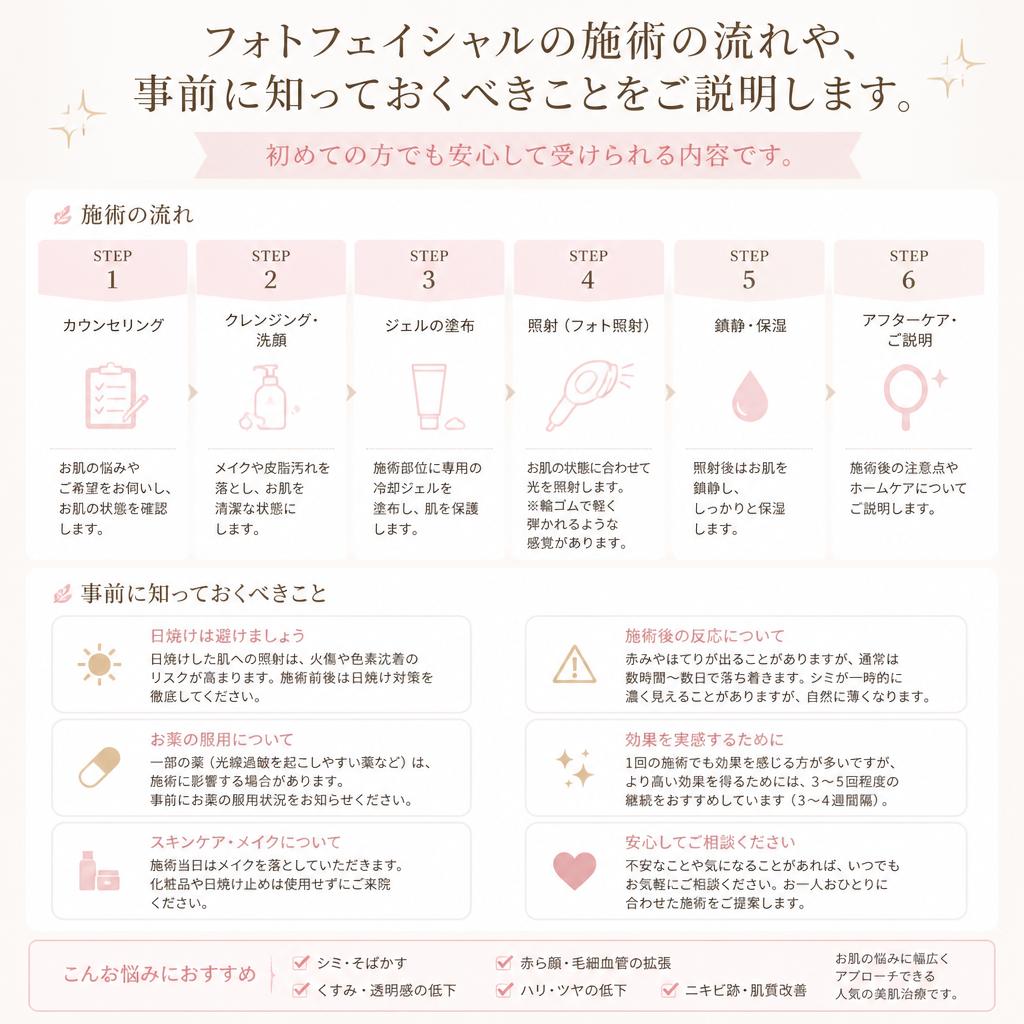 5. 施術の流れと事前準備