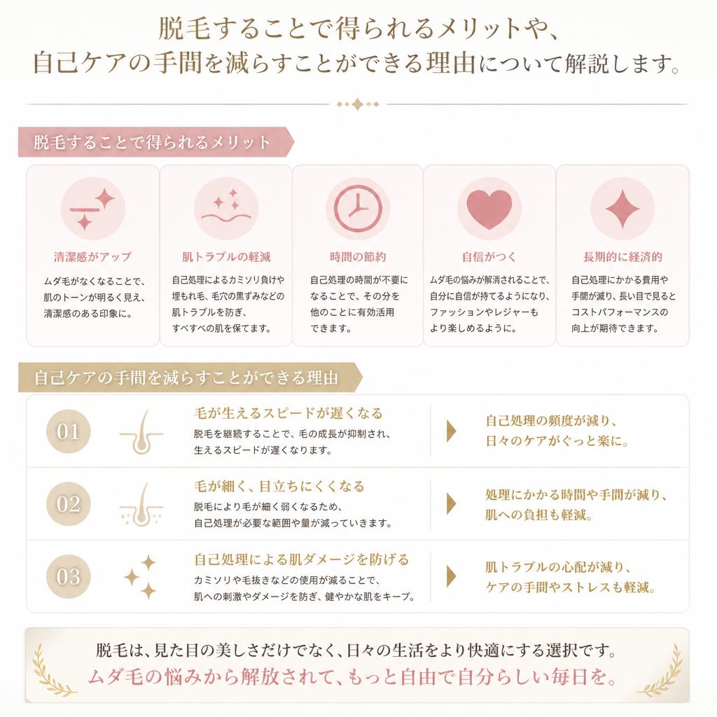 脱毛のメリット