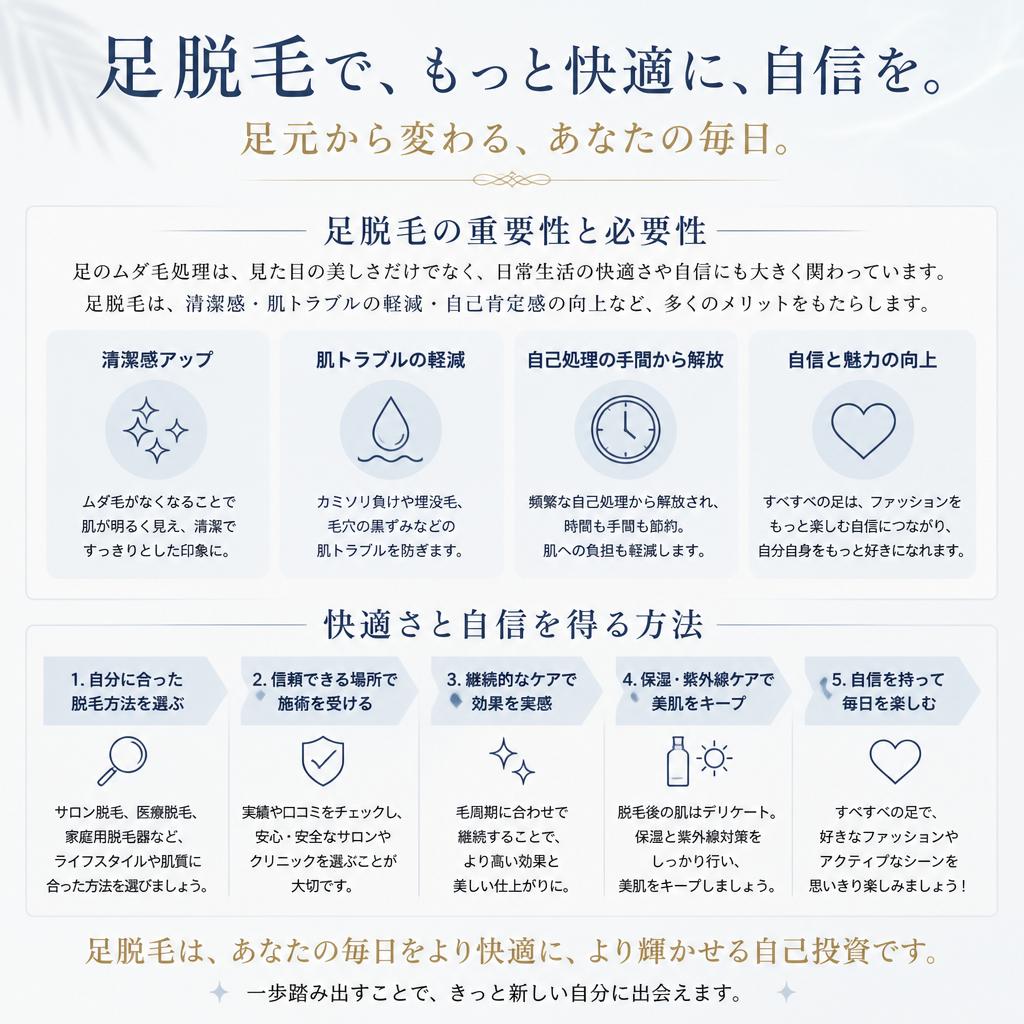 足脱毛の必要性