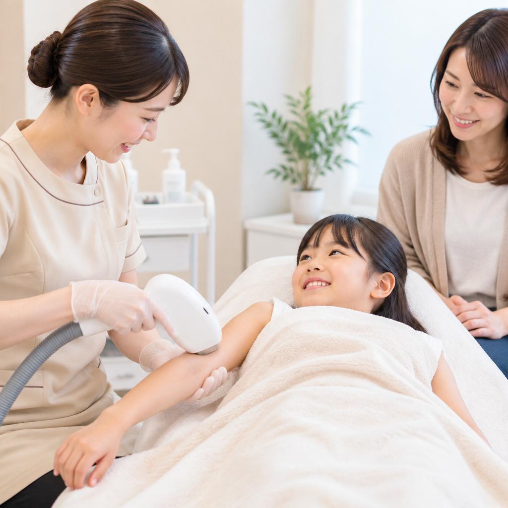 キッズ脱毛は7歳から。お子さまの気持ちに寄り添う施術