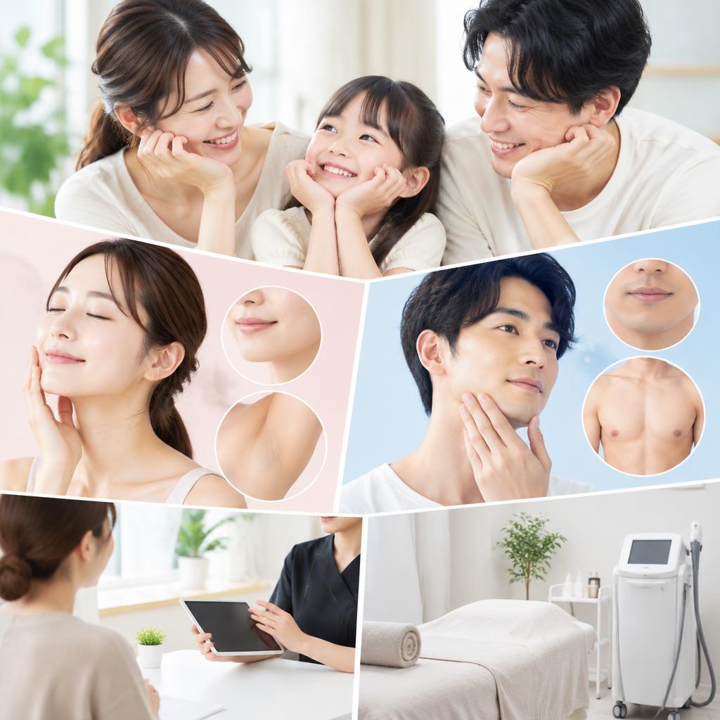 キッズだけじゃない、家族みんなの脱毛サロン