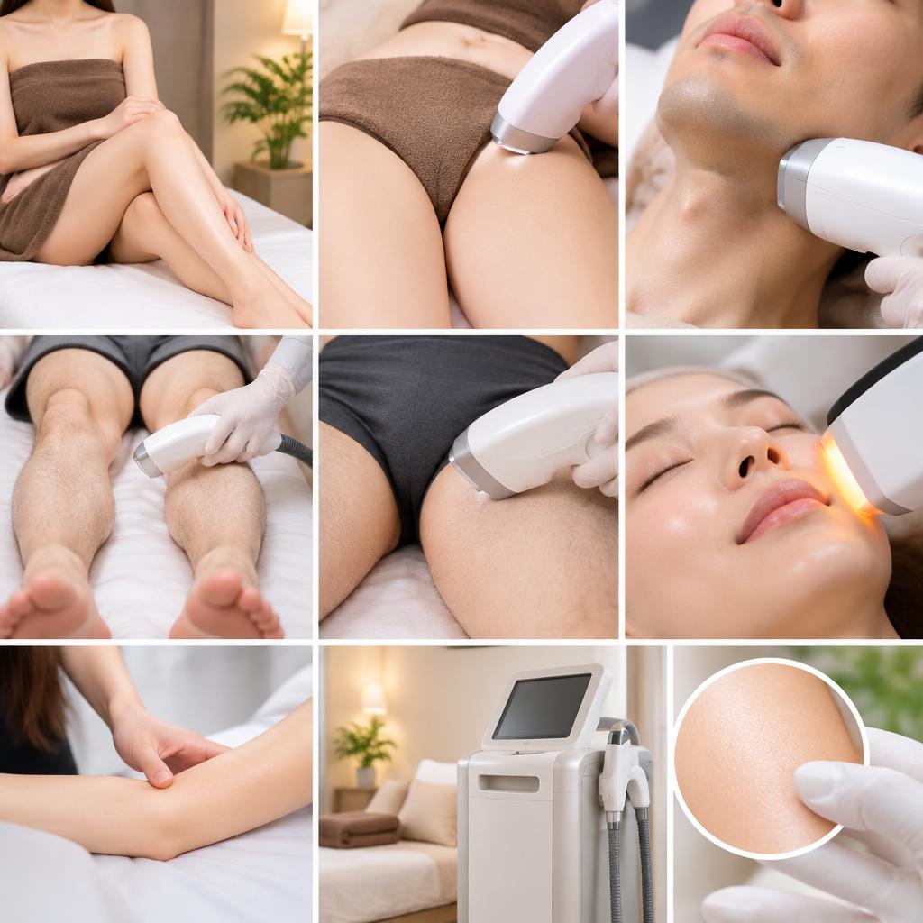 女性も男性も、自分に合った脱毛を。幅広いメニューをご用意